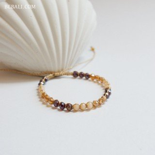 New Design Crystal Beads Bracelet Originally Handmade in Bali